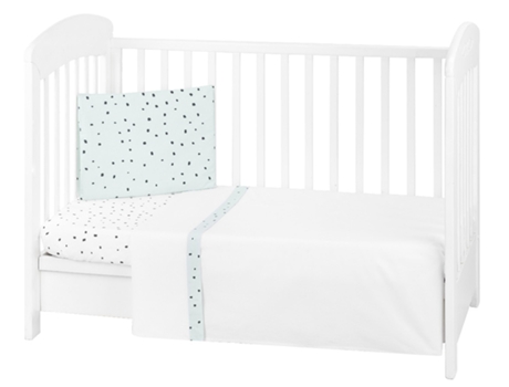 Juego De Cama 3 Piezas 70X140Cm Oso Conmigo Menta KIKKA BOO