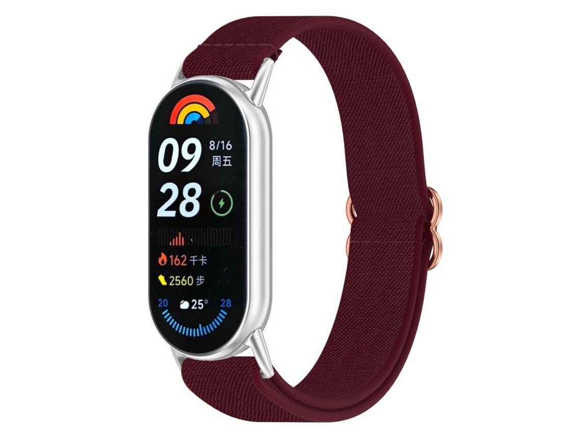 Correa para Xiaomi Smart Band 10/9/8 - Nylon elástico trenzado - Cierre deslizante