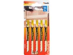 Cinco Hojas de Serra de Calar para Madeira 100/80 Corte Médio Kwb Pro Pack