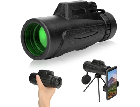Telescopio monocular 12X50 HD Monocular con zoom impermeable con soporte para teléfono inteligente y trípode Visión diurna y nocturna para observac...