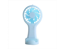 Mini Ventilador Portátil Azul, Recarregável Via Usb.