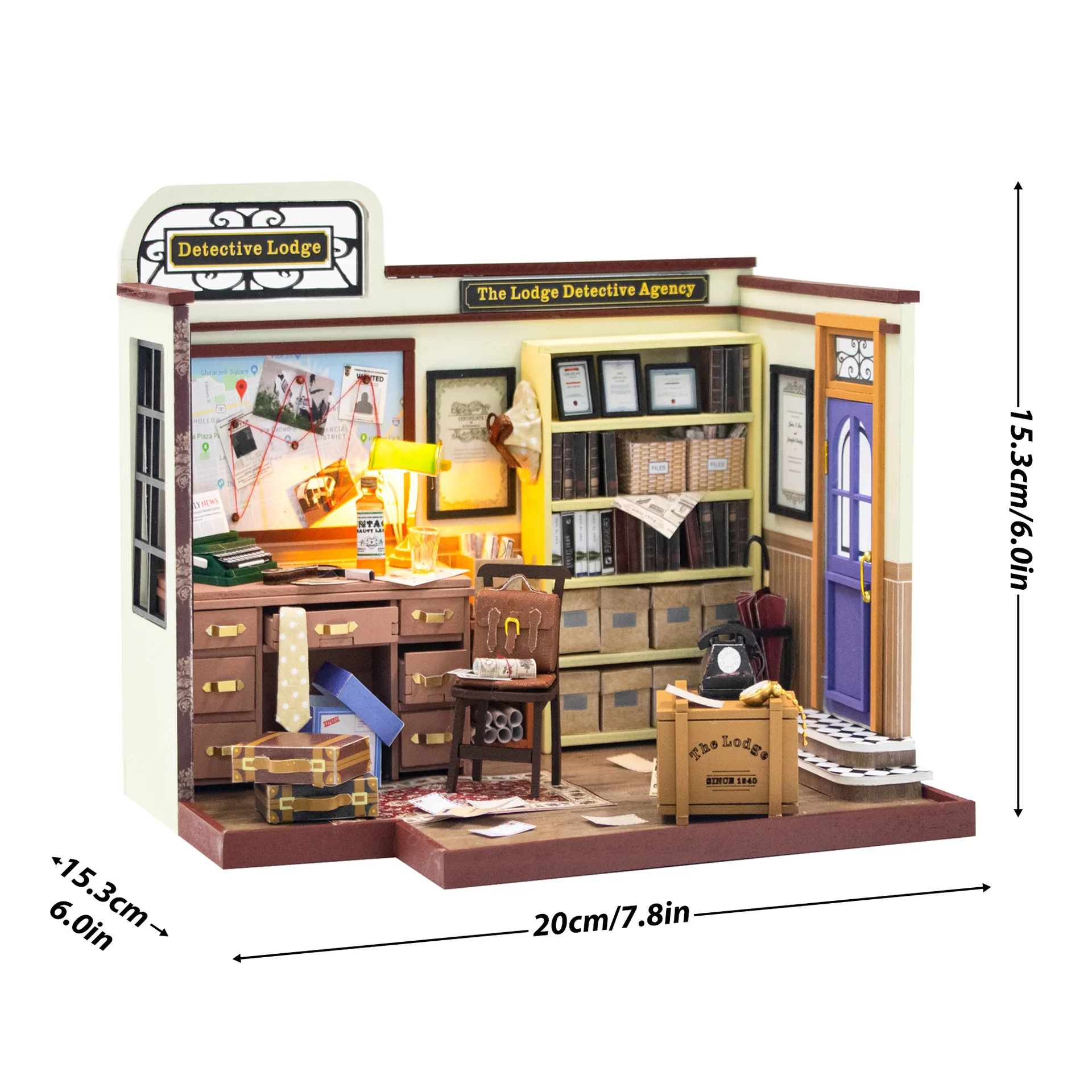 Kit De Bricolaje Para Casa De Muñecas De Madera 3d - "casita Acogedora" Con Muebles
