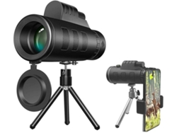 Monocular 40x60 compacto, prismático de alto rendimiento, impermeable, antivaho, resistente a golpes y agarre.