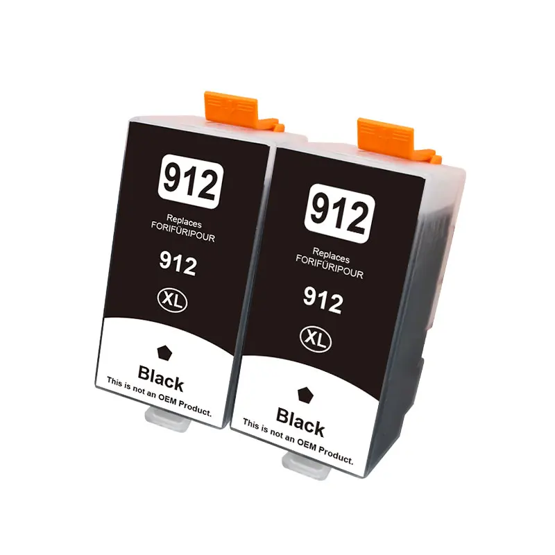 2 Cartuchos Negros Para Hp 912xl 912 Xl Hp912. Cartucho De Tinta Para Hp Officejet Pro 8020 8022 8023 8024 8025 8026 8028 8035