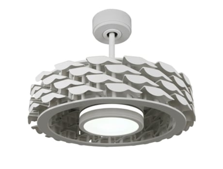 SULION SULION-1000771 Ventilador de techo WIFI blanco sin aspas doble led 24 10W mando a distancia