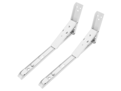 Soporte De Pared Triangular Blanco Con Ángulo Ajustable Y Soporte Plegable Para Carpetas (10 Pulgadas)