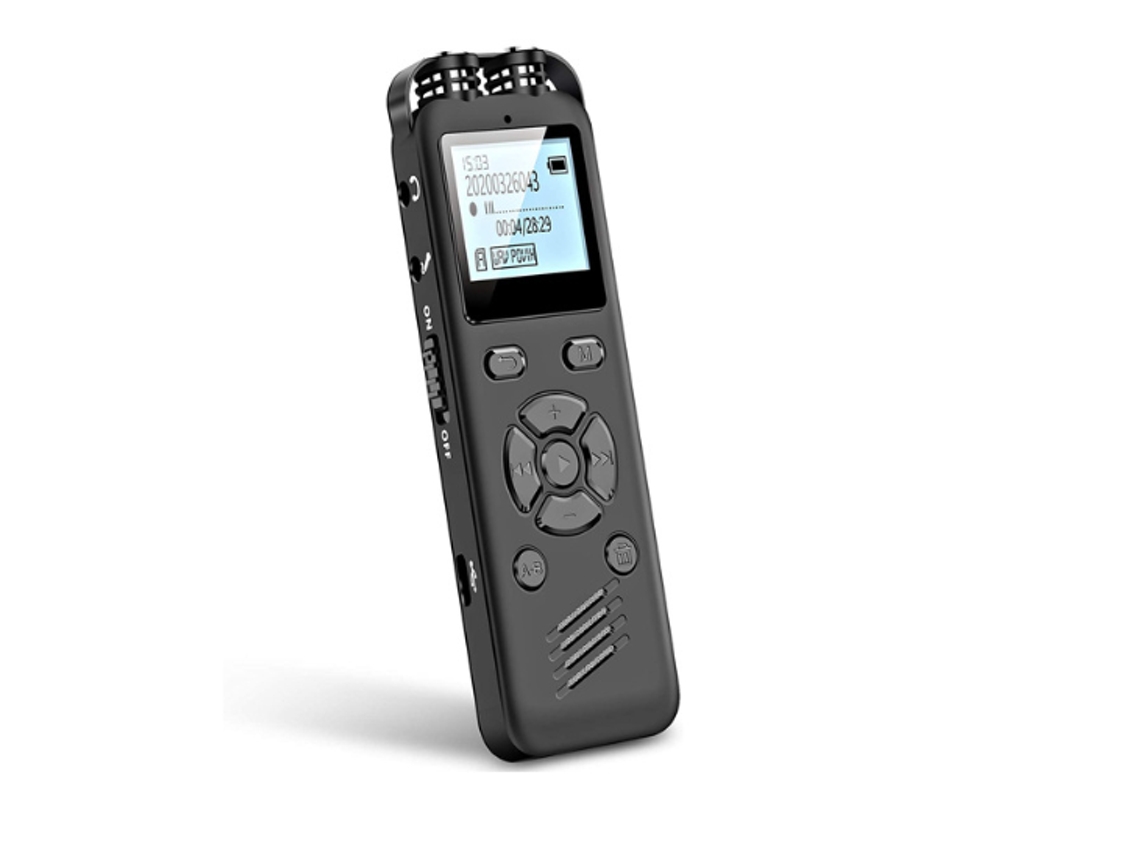 Grabadora de voz digital 8g con activación por voz para conferencias, reuniones y entrevistas, Black Yizhood
