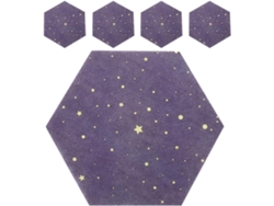 Juego Cómodo De 5 Paneles Hexagonales De Fieltro De Poliéster Para Tablero De Exhibición De Pared.