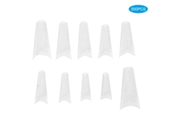Rebe-500pcs Uñas Falsas De Tapa Completa Artificiales Para Manicura Accesorio De Arte De Uñas Transparentes