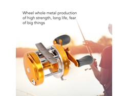 2026rebe-carrete De Pesca De Metal Potente Con Grip Suave Para Pesca En Agua Dulce Y Salada, Izquierdo