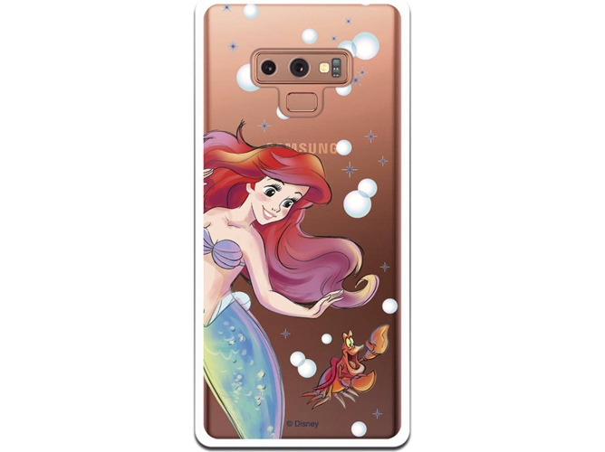Carcasa Samsung Galaxy Note 9 DISNEY Ariel y Sebastián Multicolor