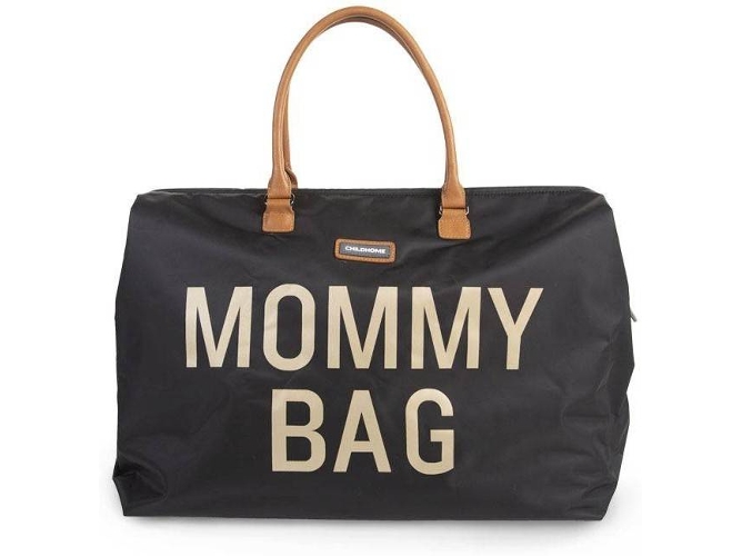 CHILDHOME Bolsa para pañales Mommy Bag nailon oxford negro