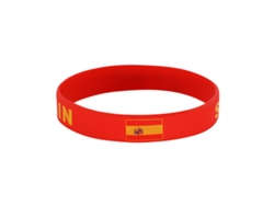 Pulsera Silicona Bandera España, 10 Unidades, Flexible Antisudor, Accesorio Hincha Fútbol Para Partidos En El Estadio.