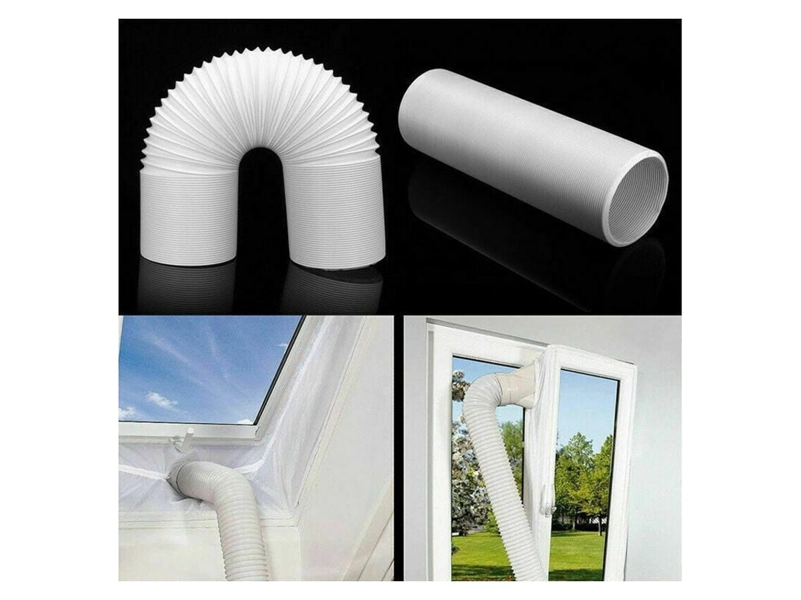 Manguera de CA portátil, instalación en sentido antihorario, polipropileno flexible, longitud extensible hasta 1,5 m, compatibilidad universal para