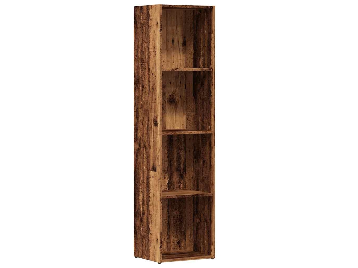 Maison Exclusive - Estantería De Madera Ingeniería Madera Envejecida 36x30x143 Cm