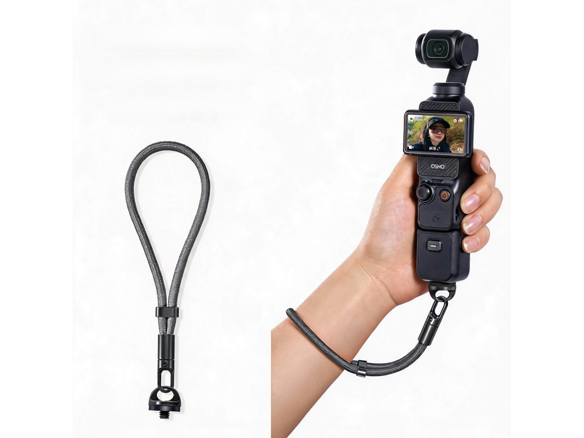 Cordón Antipérdida Henten Home Para Dji Osmo Pocket 3/4 Con Tornillos Para Cámara - Gris