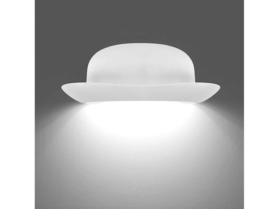 Rebe-lámpara De Pared Led Moderna 12w Ip65 Aluminio Impermeable Interior Exterior Baño Dormitorio Pasillo Sala Escalera Blanca