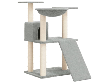 Rascador Para Gatos VIDAXL Con Postes De Sisal Gris Claro 83 cm