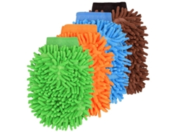 4 Guantes De Lavado De Coches, Microfibra Chenille, Absorbentes, Limpieza Ultra Suave, 14x23cm, 4 Piezas