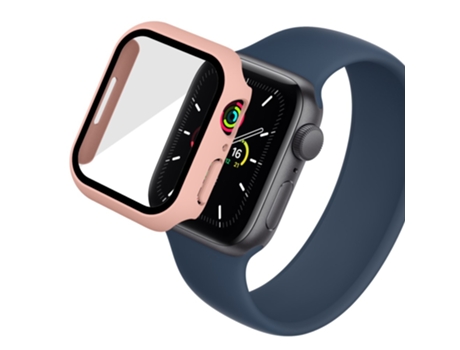 Carcasa de TPU goma antiarañazos para Apple Watch Series 7 41mm - rosa