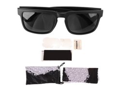 Gafas De Sol Clásicas Polarizadas Marco Cuadrado Negro Ligeras Para Hiking Y Montar Al Aire Libre Unisex