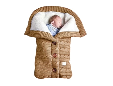Manta para bebé recién nacido, carrito de bebé de lana, manta de dormir envuelta más terciopelo, bebé, bebé, manta gruesa de punto suave y cálida, ...