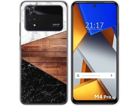 Carcasa para Xiaomi Poco M4 Pro 4G TUMUNDOSMARTPHONE Dibujos Mármol 11 Multicolor