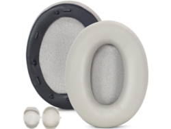 Juego De 2 Almohadillas De Repuesto Wh-1000xm3 Para Cojines De Piel Sintética Suave, Color Negro Y Dorado.