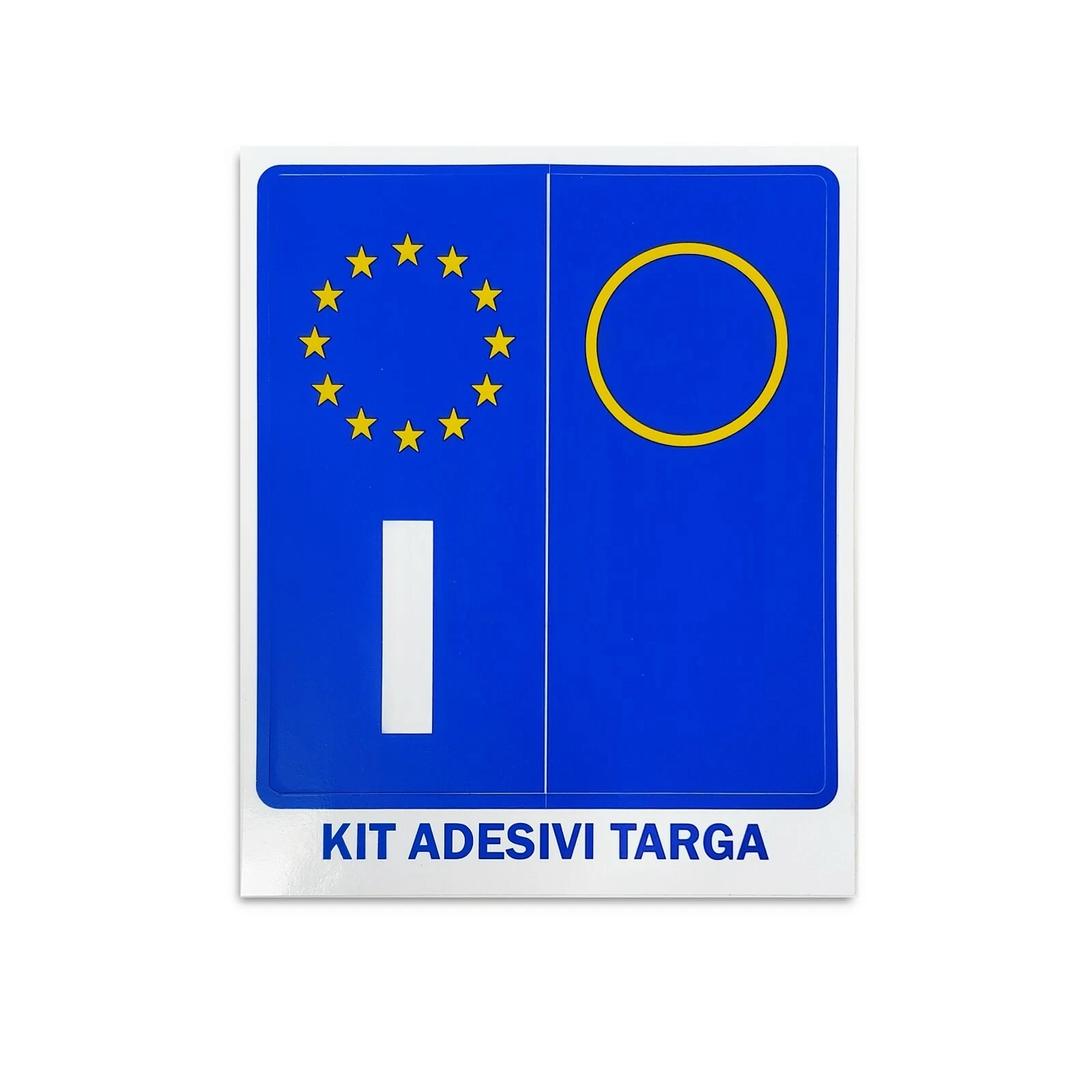 Kit De Adhesivos Placa Italia, Set De 2, 44 X 98 Mm