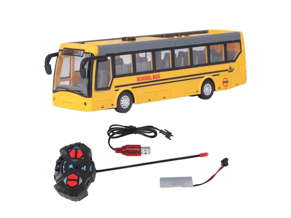 Rebe-modelo De Ônibus De Controle Remoto Elétrico Sem Fio Simulação 1/30, Brinquedo Rc Grande, Branco E Verde