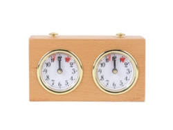 Reloj De Ajedrez Analógico Mecánico Retro, Diseño De Madera, De Alta Precisión Para Competiciones Y Entrenamiento.