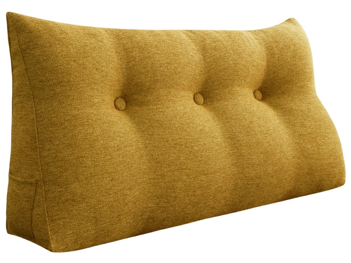 Cojín VERCART Amarillo 100x20x50 cm