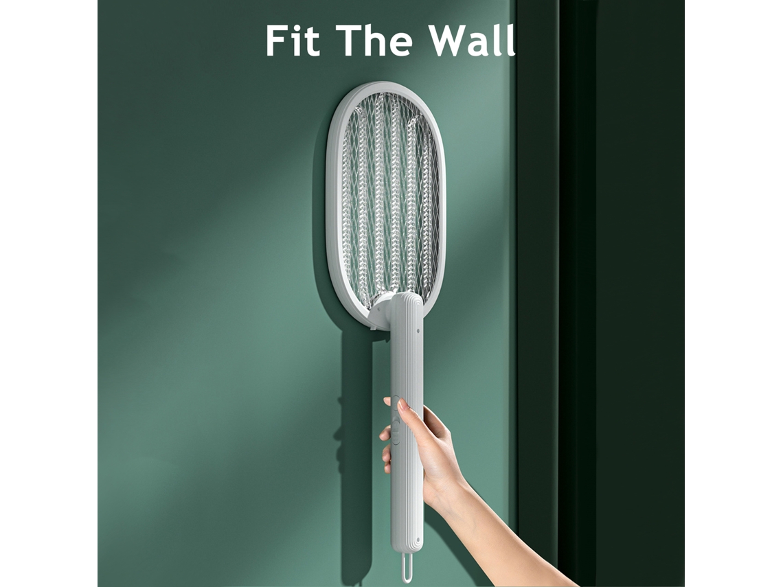 2026-racket Mosquito Killer 2 En 1 Plegable Con Luz Eléctrica, Mano, Pie O Pared, Choque Eléctrico