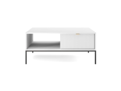 Mesa De Centro FURNLUX Avon (Blanco, Madera Contrachapada - 104X68X48 Cm)