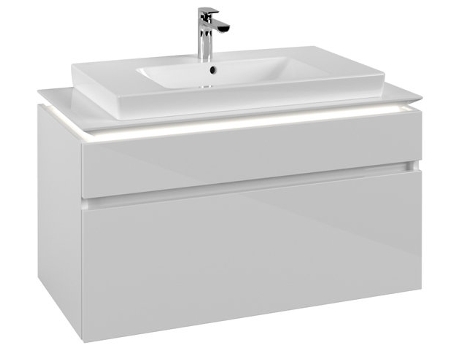 Módulo de lavabo Villeroy &amp Boch Legato B695 1000x550x500mm centro lavabo iluminación LED