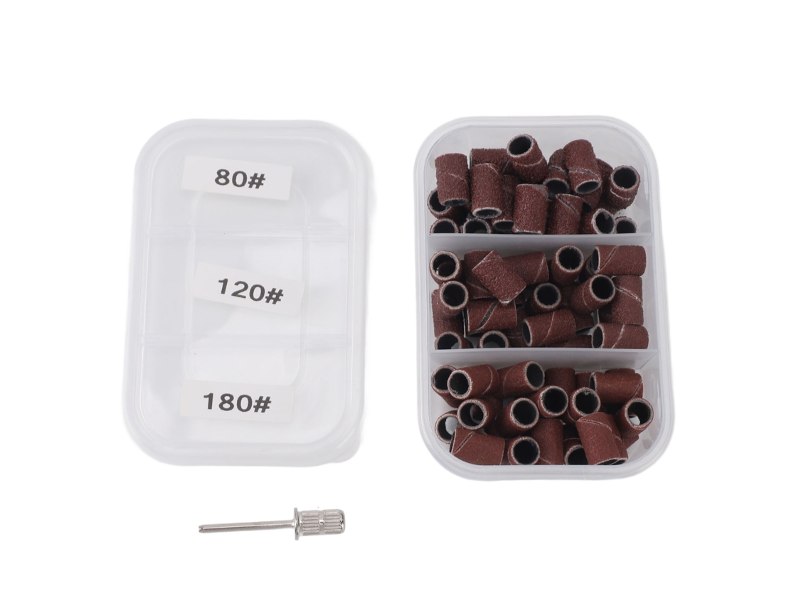 Cápsulas de esmalte de uñas Kkml-75 con mandril de grano 80, 120 y 180 para el cuidado de la piel y la manicura.