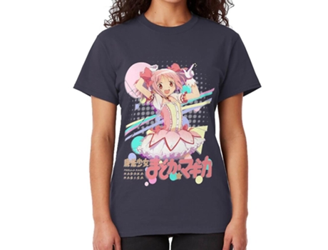Camiseta ROCKINSTONE Madoka Magica Algodón para Hombre (2XL - Negro)