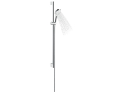 Hansgrohe Crometta Set De Ducha 1jet Con Barra De Ducha 90 Cm, 26537400, Blanco/cromo