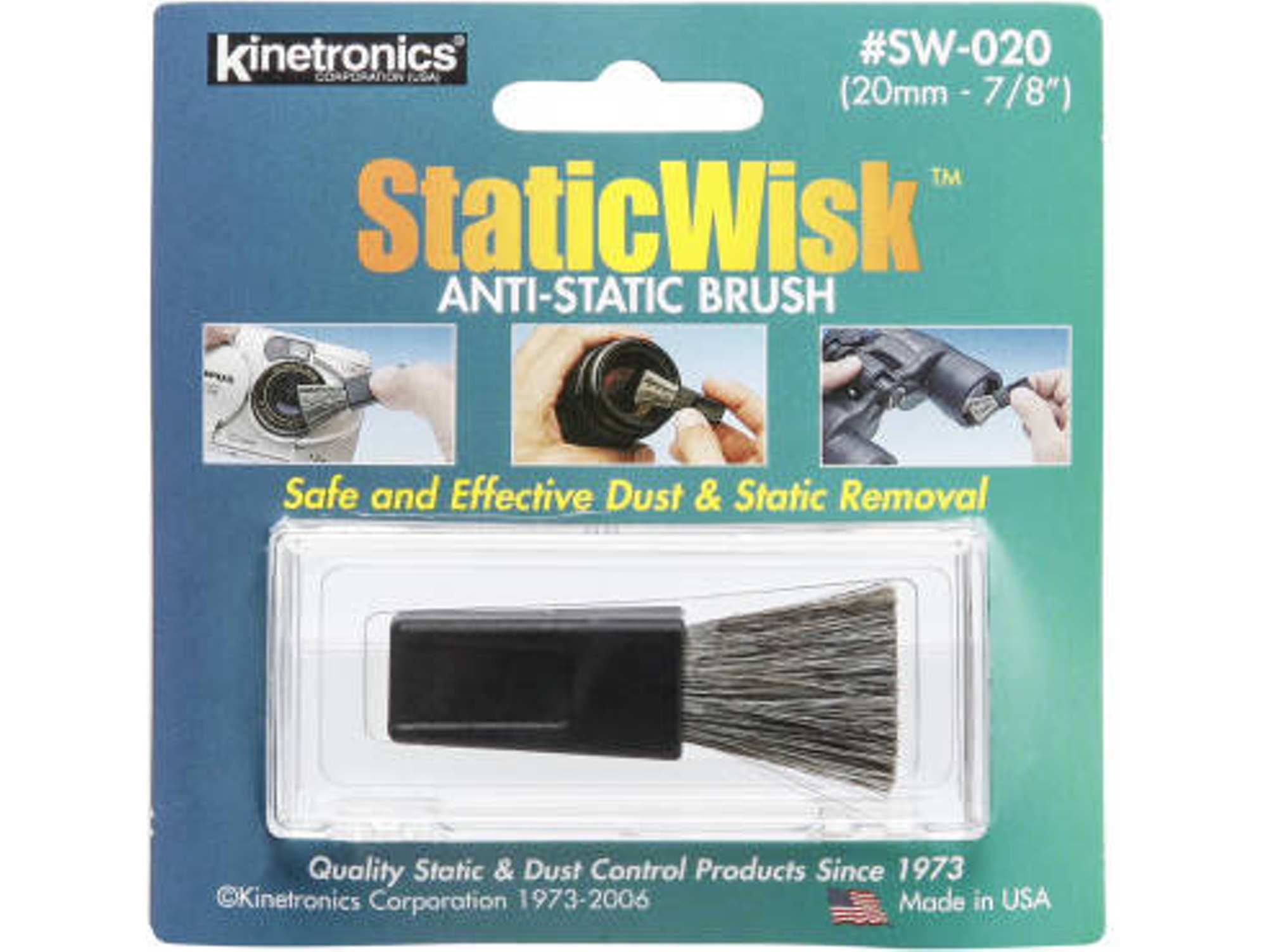 Cepillo Anti Electricidad Estática KINETRONICS SW-020