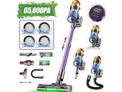 Aspiradora vertical Daccormax de 550 W y 65 kPa con cepillo para mascotas y manguera (70 min de autonomía, 1,8 l)