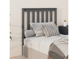 Cabecero De Cama Madera Maciza De Pino Gris 96x6x101 Cm