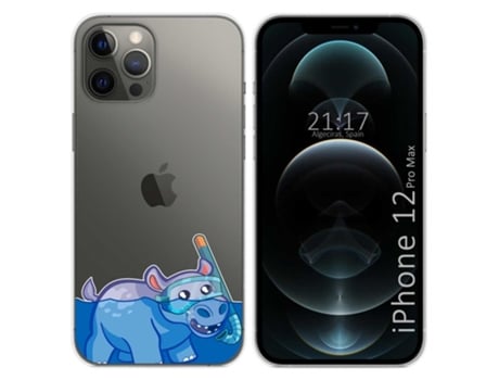 Carcasa iPhone 12 Pro Max (6.7) TUMUNDOSMARTPHONE Dibujos Transparente Multicolor