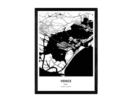 Poster NACNIC Mapa de Venice Italia (A3)