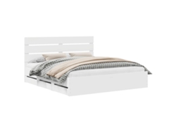 Maison Exclusive - Estructura De Cama Con Cajón 200 X 200 Cm Madera Ingenieril