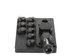 Máquina dobladora de anillos, construcción metálica, adecuada para metales blandos, capacidad máxima 3 mm, dimensiones 30 cm x 15 cm x 15 cm, ideal para