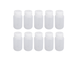10 Unidades Botella Reactivo Plástico Boca Ancha Laboratorio 125ml Sellada Almacenamiento Muestras Líquidas