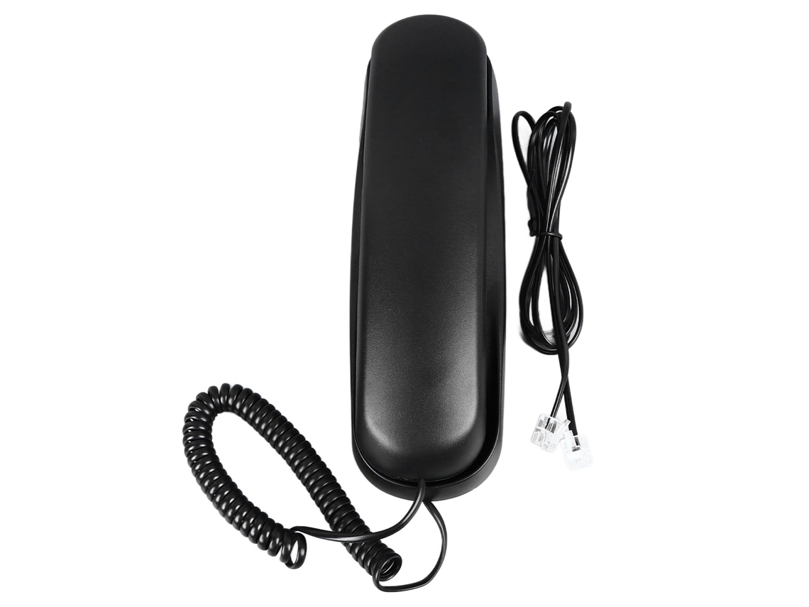 Telefone Fixo Mali com Fio, Multifuncional, Som Claro, Parede, Casa, Hotel, Preto
