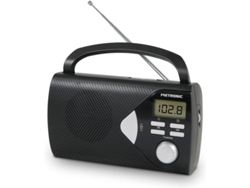 Radio METRONIC 477205 (negro - digital - AM/FM - batería y pilas)