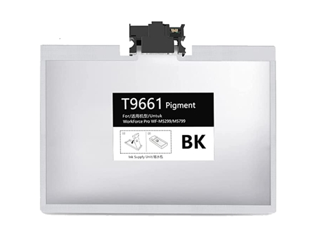 Tinteiro Compatible T9661 Negro Cartucho de Tinta Pigmentada C13T966140