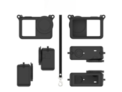 Funda Protectora De Silicona Para Dji Action 6, Suave Y Resistente A Caídas, Con Cordón (negro) Czhhmart